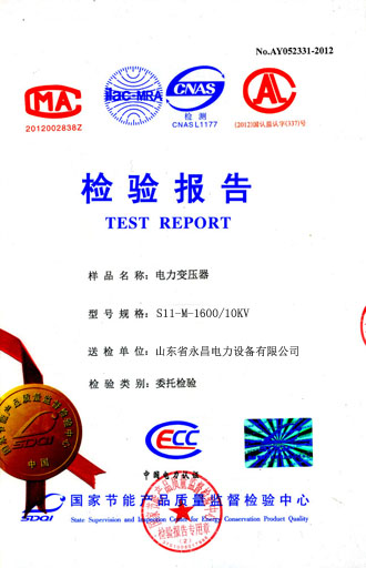 博尔塔拉电力变压器检测合格报告